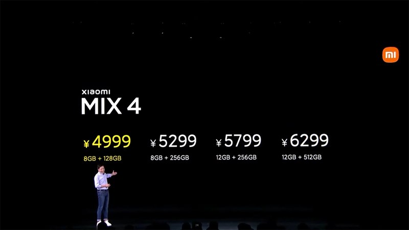 Xiaomi Mi Mix 4 có mức giá khá hợp lý Xiaomi Mi Mix 4 có mức giá khá hợp lý