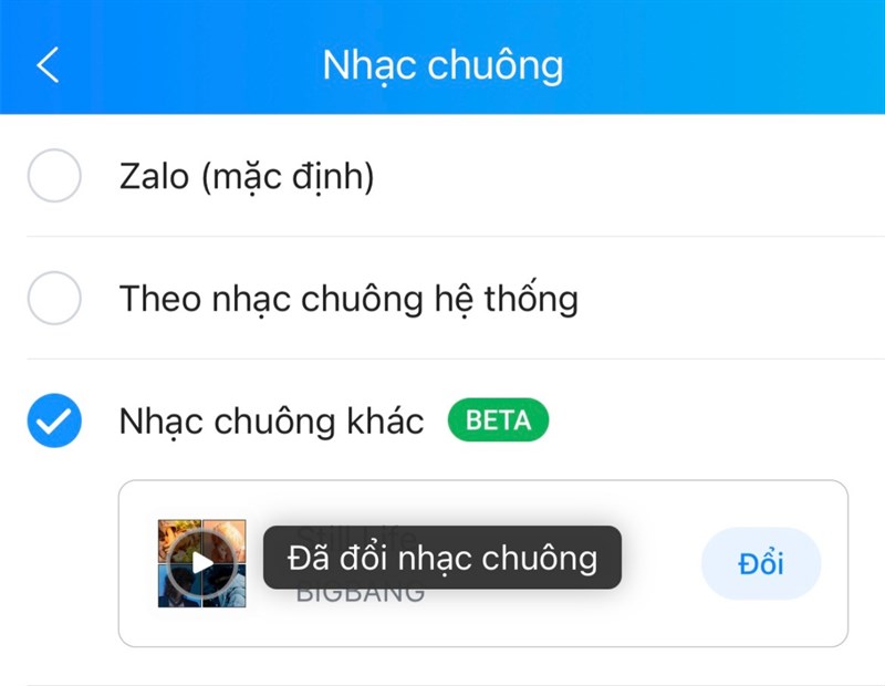 Cài nhạc chuông Zalo trên iPhone Cài nhạc chuông Zalo trên iPhone