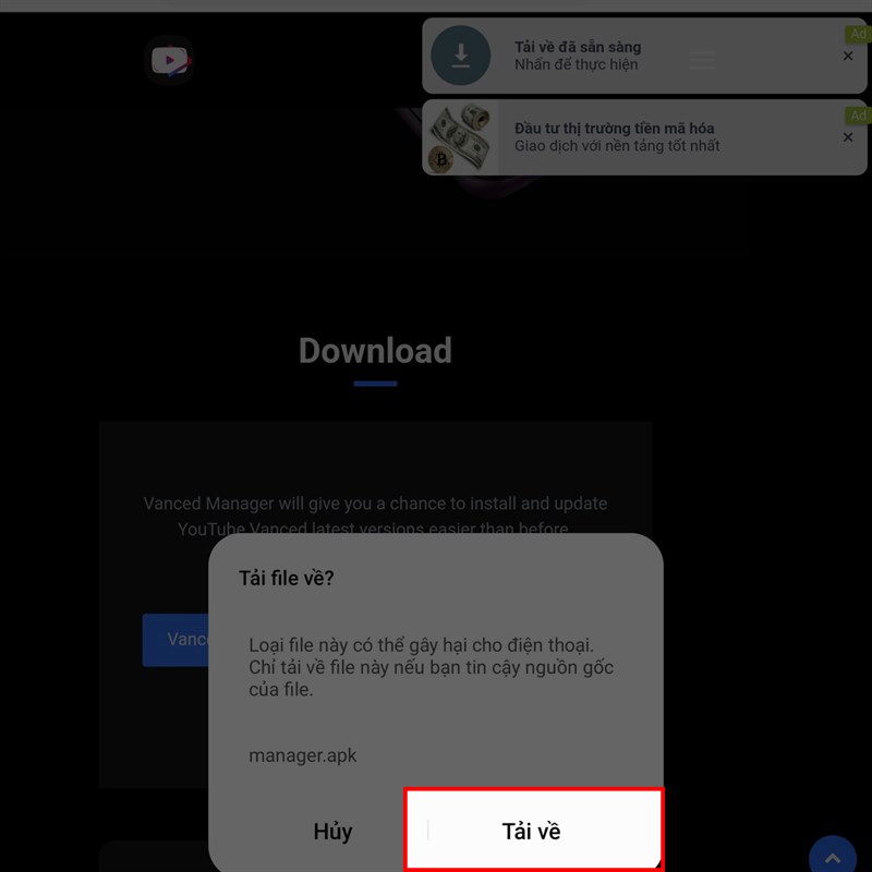 Cách tải YouTube Vanced APK mới nhất 2023