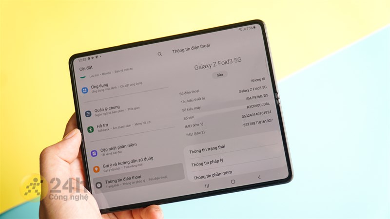 Cấu hình Samsung Galaxy Z Fold3 5G nổi bật với con chip Snapdragon 888.