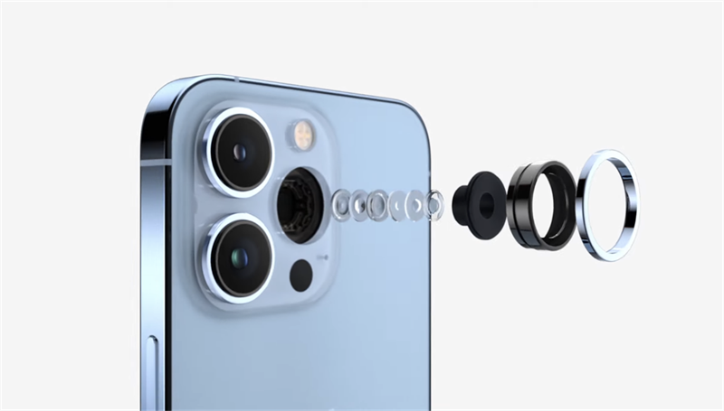 iPhone 13 Pro Max có ống kính cải tiến hơn so với người tiền nhiệm. Nguồn: Apple. iPhone 13 Pro Max có ống kính cải tiến hơn so với người tiền nhiệm. Nguồn: Apple.