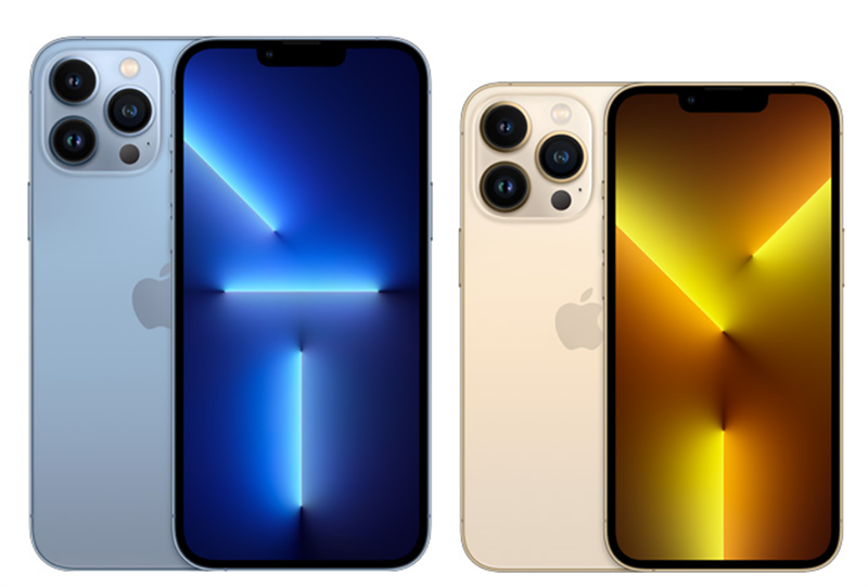 iPhone 13 Pro Max và iPhone 13 Pro đều có thiết kế vuông vức cùng phần tai thỏ được làm nhỏ hơn. Nguồn: Apple. iPhone 13 Pro Max và iPhone 13 Pro đều có thiết kế vuông vức cùng phần tai thỏ được làm nhỏ hơn. Nguồn: Apple.