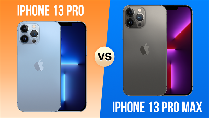 Giữa iPhone 13 Pro Max và iPhone 13 Pro thì phiên bản nào tốt hơn? Giữa iPhone 13 Pro Max và iPhone 13 Pro thì phiên bản nào tốt hơn?