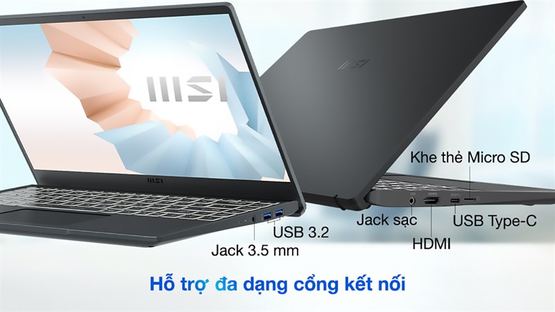 Laptop dưới 15 triệu tốt nhất 2021 - MSI Modern 14 B11MOU i3 (849VN) Laptop dưới 15 triệu tốt nhất 2021 - MSI Modern 14 B11MOU i3 (849VN)