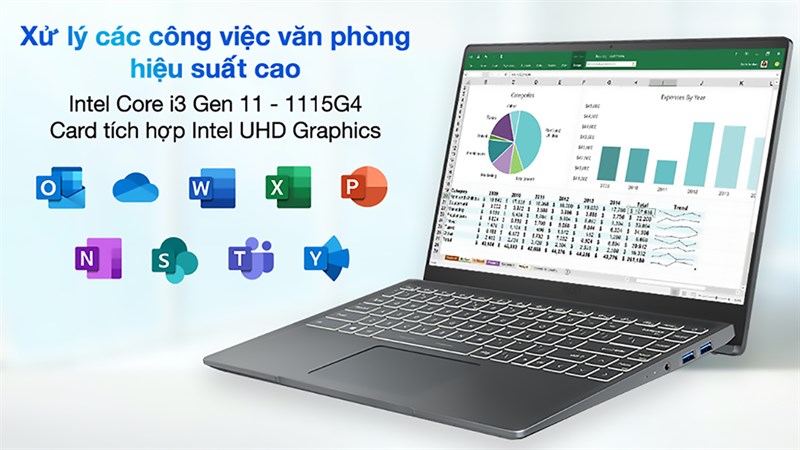 Laptop dưới 15 triệu tốt nhất 2021 - MSI Modern 14 B11MOU i3 Laptop dưới 15 triệu tốt nhất 2021 - MSI Modern 14 B11MOU i3