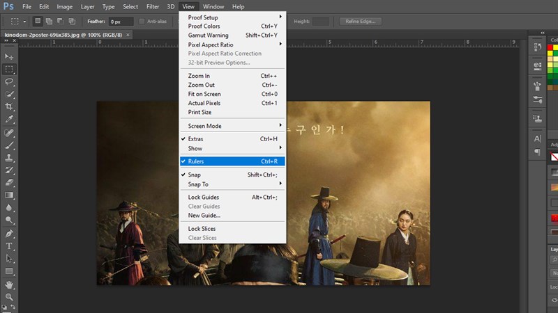 Cách đổi pixel sang cm trong photoshop