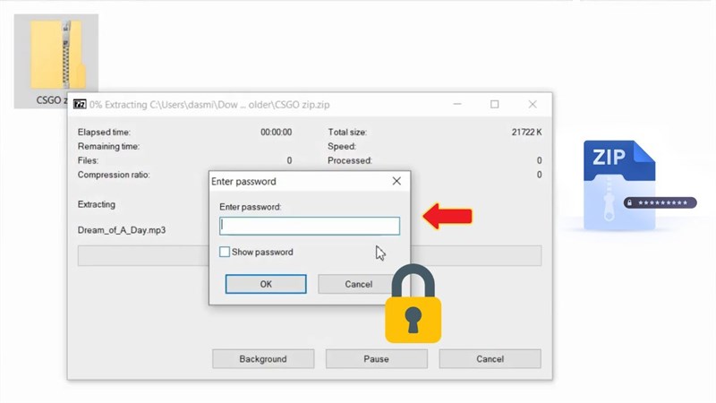 File ZIP cung cấp khả năng bảo vệ dựa trên mật khẩu File ZIP cung cấp khả năng bảo vệ dựa trên mật khẩu