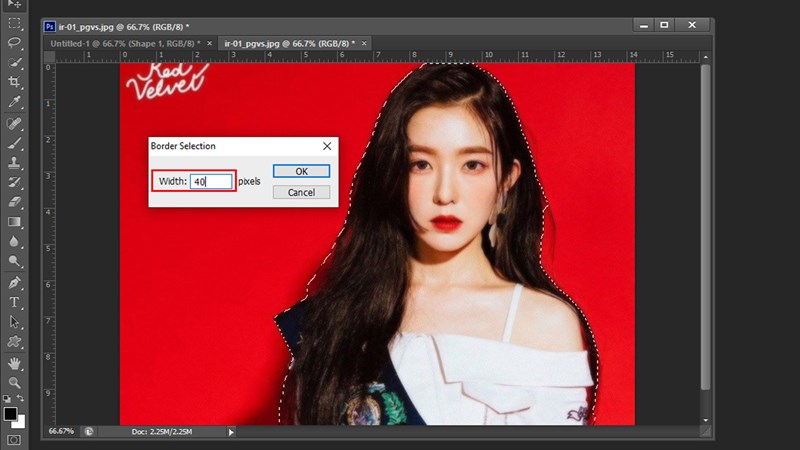 Cách thay đổi kích thước vùng chọn trong Photoshop
