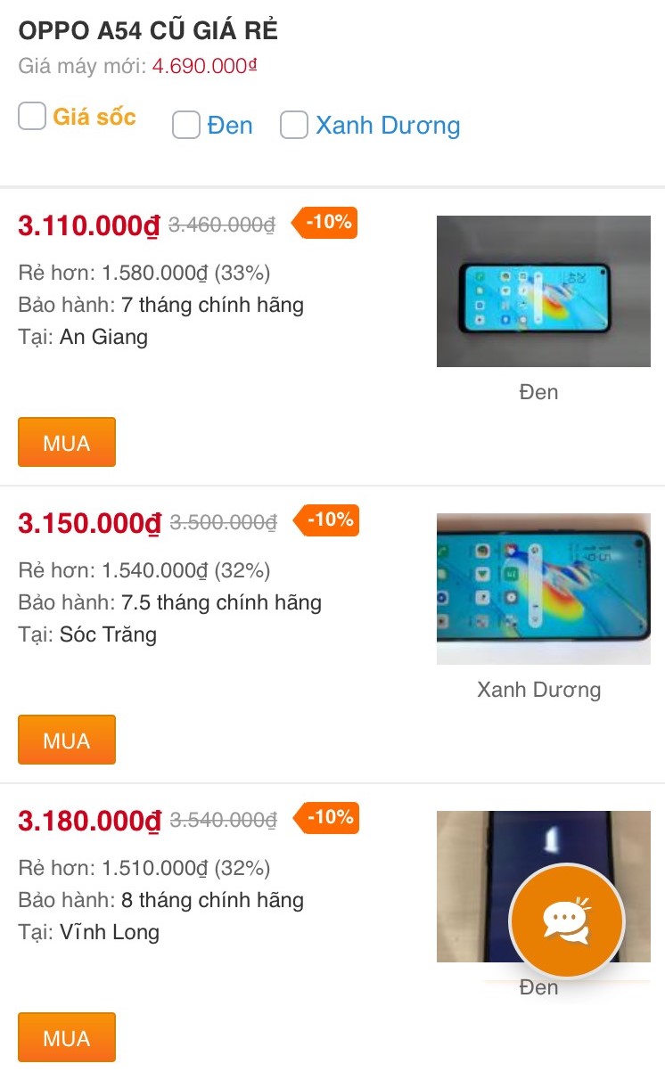 OPPO A54 cũ OPPO A54 cũ