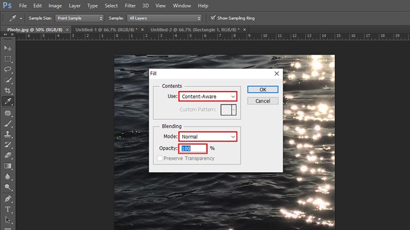 Cách xóa vùng chọn trong Photoshop Cách xóa vùng chọn trong Photoshop