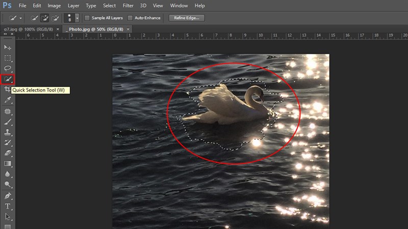 Cách xóa vùng chọn trong Photoshop Cách xóa vùng chọn trong Photoshop
