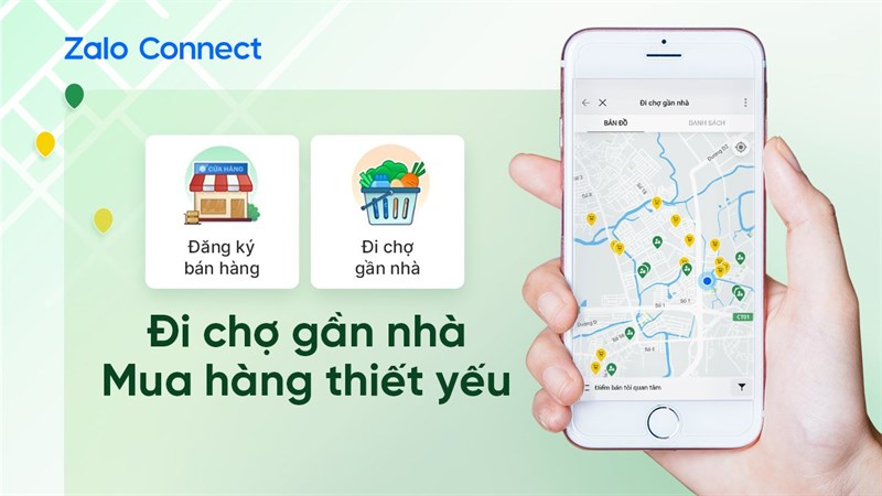 Cách đi chợ gần nhà bằng Zalo