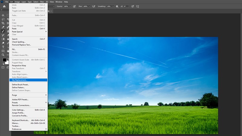 Cách thay đổi bầu trời trong Photoshop Cách thay đổi bầu trời trong Photoshop