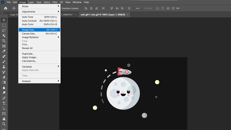 cách giảm dung lượng ảnh GIF bằng Photoshop