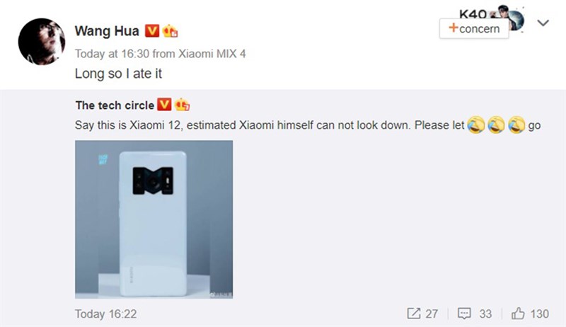 Xiaomi 12 lộ diện với cụm camera độc đáo, hình như có gì đó sai sai? Xiaomi 12 lộ diện với cụm camera độc đáo, hình như có gì đó sai sai?