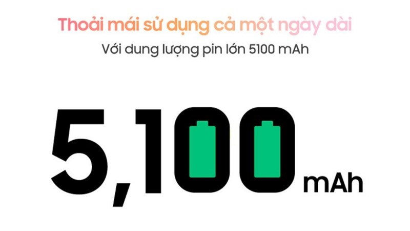 Viên pin lớn hỗ trợ sạc nhanh cho bạn thoải mái sử dụng không lo hết pin. Viên pin lớn hỗ trợ sạc nhanh cho bạn thoải mái sử dụng không lo hết pin.