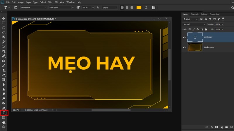 Cách làm chữ trong suốt trong Photoshop Cách làm chữ trong suốt trong Photoshop