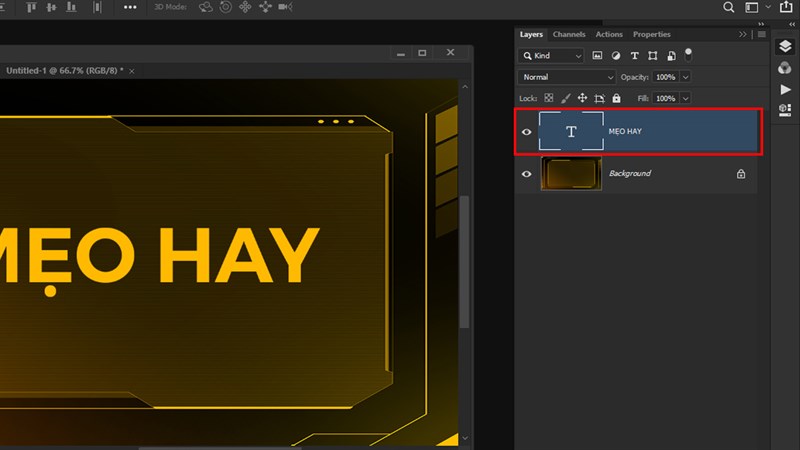 Cách làm chữ trong suốt trong Photoshop Cách làm chữ trong suốt trong Photoshop