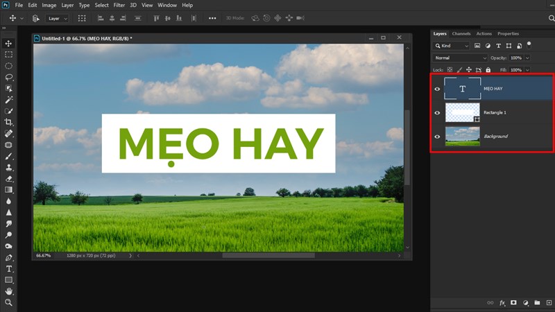 Cách làm chữ trong suốt trong Photoshop Cách làm chữ trong suốt trong Photoshop