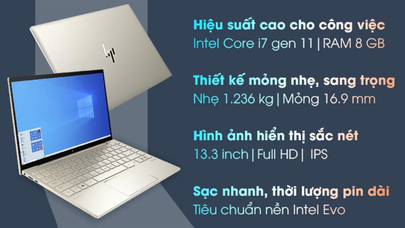 HP Envy 13 ba1030TU i7 - Chiếc laptop cao cấp 2021, lựa chọn lý tưởng cho dân sáng tạo, giúp bạn trở nên bản lĩnh trước deadline