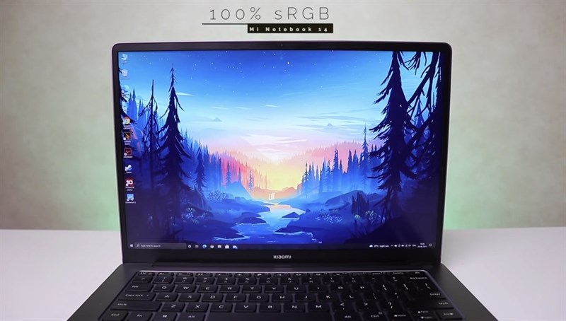 Màn hình của Mi Notebook Pro 2021 có khả năng tái tạo màu sắc tốt, chuẩn sRGB 100%. Nguồn: Tech Singh. Màn hình của Mi Notebook Pro 2021 có khả năng tái tạo màu sắc tốt, chuẩn sRGB 100%. Nguồn: Tech Singh.