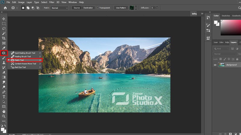 Cách xóa Watermark trong Photoshop Cách xóa Watermark trong Photoshop