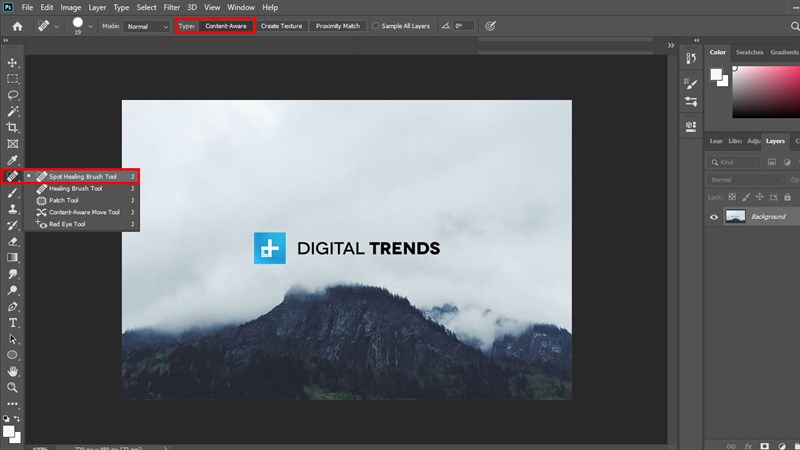 Cách xóa Watermark trong Photoshop Cách xóa Watermark trong Photoshop