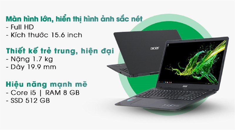 Acer Aspire 3 A315 56 58EB i5 (NX.HS5SV.00B)