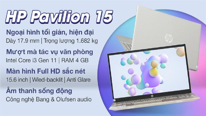 HP Pavilion 15 eg0509TU i3 (46M08PA)