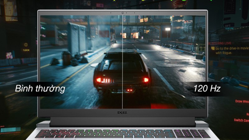 Dell Gaming G15 5511 i5 11400H chuyển động mượt mà nhờ vào tần số cao