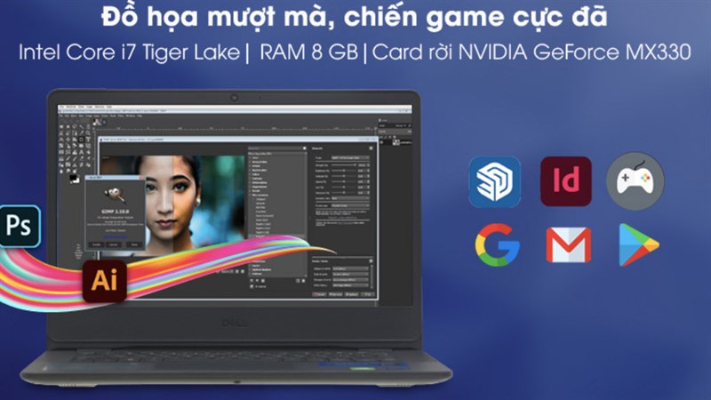 Dell Gaming G15 5515 R5 5600H sở hữu đồ họa mượt mà