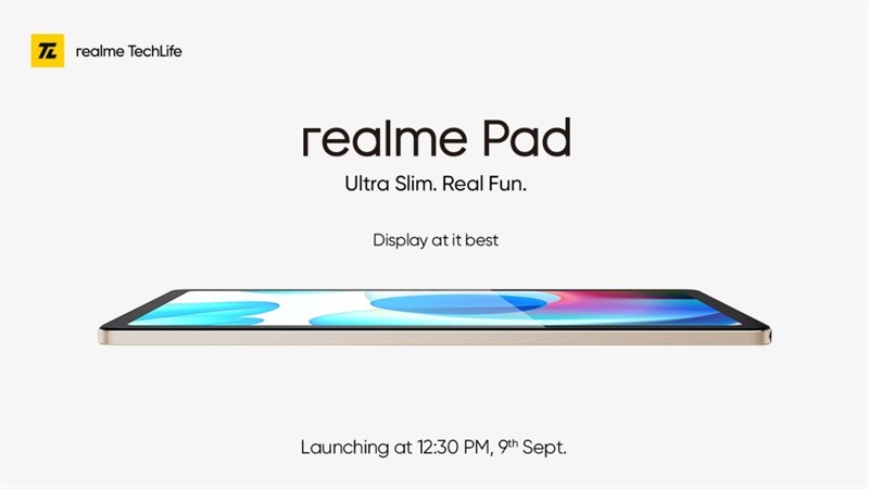Realme Pad được quảng cáo là có ngoại hình siêu mỏng Realme Pad được quảng cáo là có ngoại hình siêu mỏng