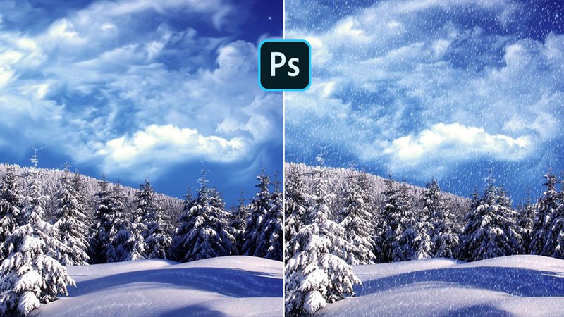 Cách tạo tuyết trong Photoshop Cách tạo tuyết trong Photoshop