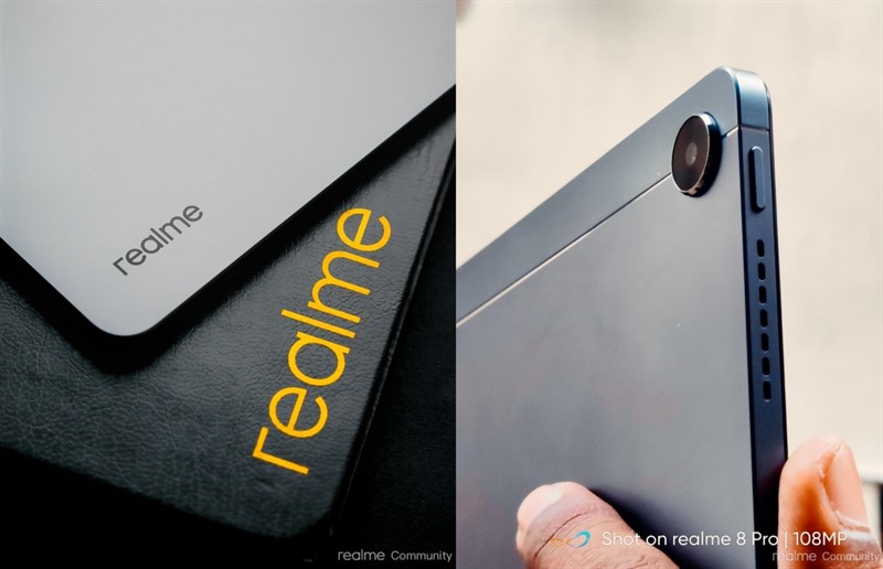 Cận cảnh mặt sau Realme Pad Cận cảnh mặt sau Realme Pad