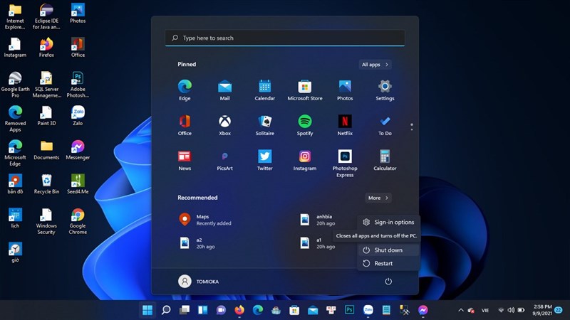 cách tắt máy tính trên Windows 11 cách tắt máy tính trên Windows 11
