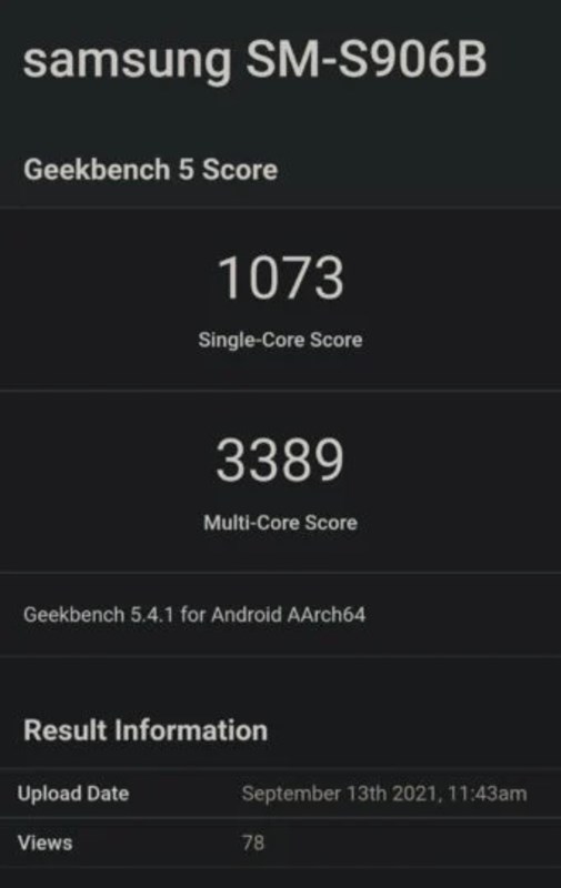 Galaxy S22 lộ điểm hiệu năng và thông số phần cứng trên GeekBench Galaxy S22 lộ điểm hiệu năng và thông số phần cứng trên GeekBench