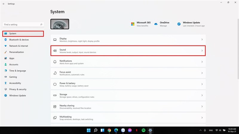 cách lựa chọn đầu vào âm thanh trên máy tính windows 11