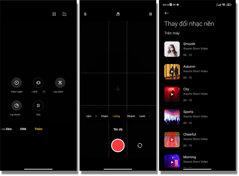 Tính năng quay video ngắn trên camera của Xiaomi Redmi 10.