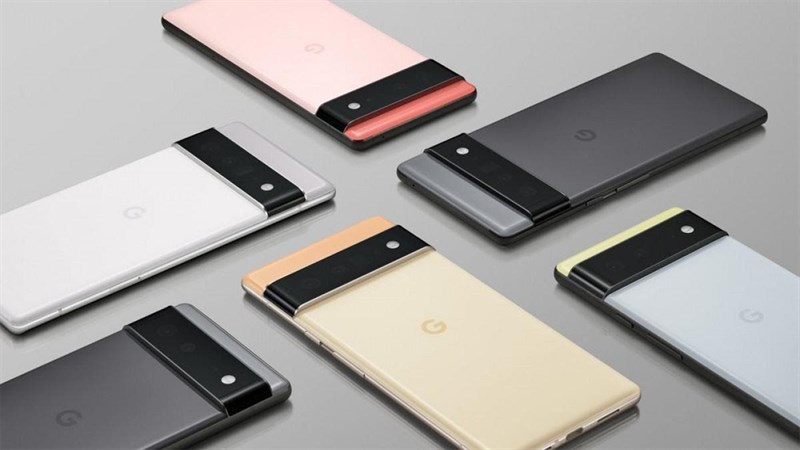 Hình ảnh render Google Pixel 6 và Pixel 6 Pro