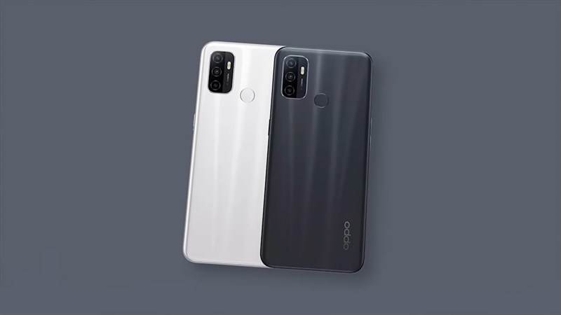 Mặt lưng của OPPO A11s nổi bật với cụm 3 camera hình chữ nhật