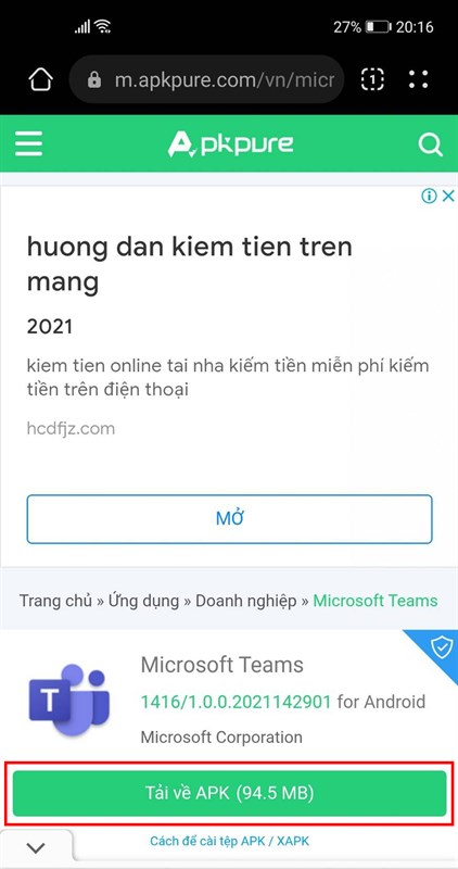 Cách tải ứng dụng học online trên Huawei