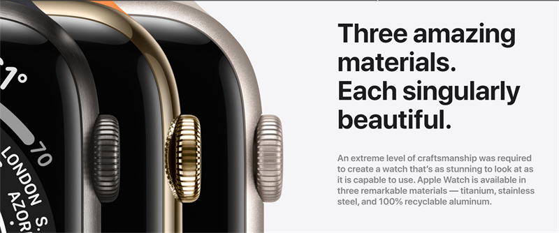 Apple Watch S7 với chất liệu kính chống nứt, bền hơn nhiều, giá tốt Apple Watch S7 với chất liệu kính chống nứt, bền hơn nhiều, giá tốt