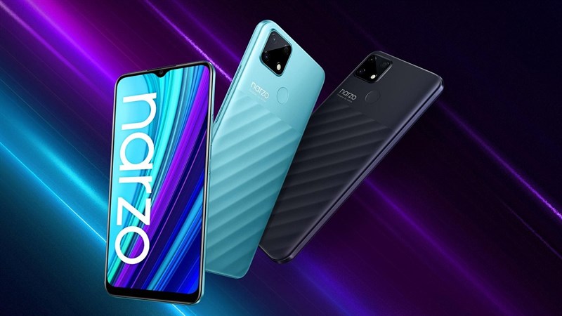 Realme Narzo 50i lộ ảnh render phía sau với thiết kế trẻ trung, dự là mẫu smartphone có giá rẻ nhất của dòng Narzo 50