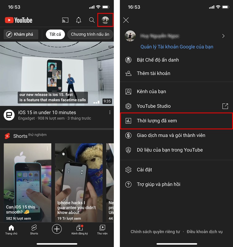 Cách hẹn giờ đi ngủ trên YouTube