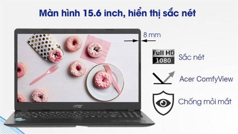 màn hình Laptop Acer Aspire A315 56 308N i3