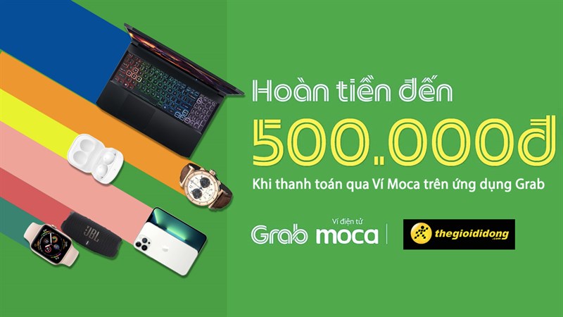 Hoàn tiền 5% cho hóa đơn từ 500K khi thanh toán qua Ví Moca