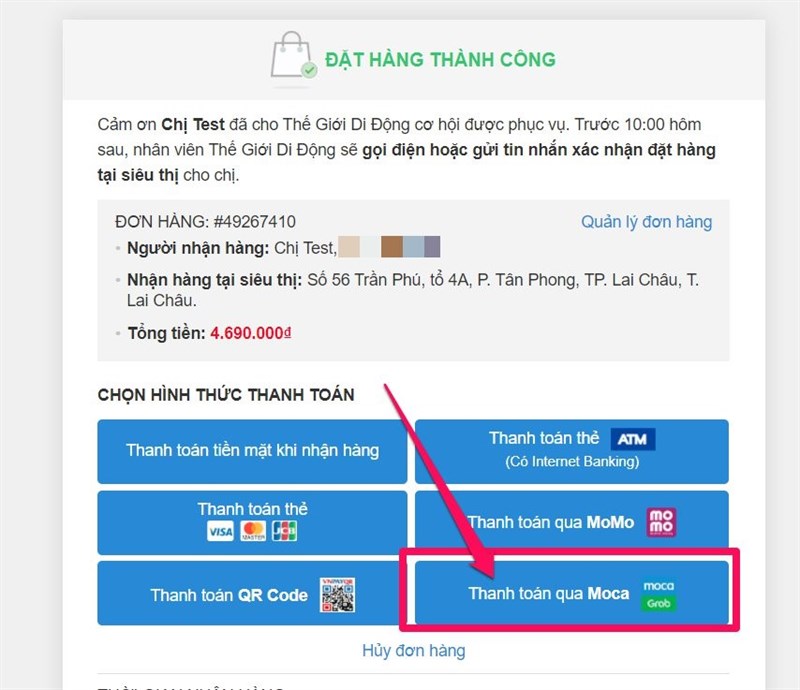 Hướng dẫn khách hàng thao tác trên web