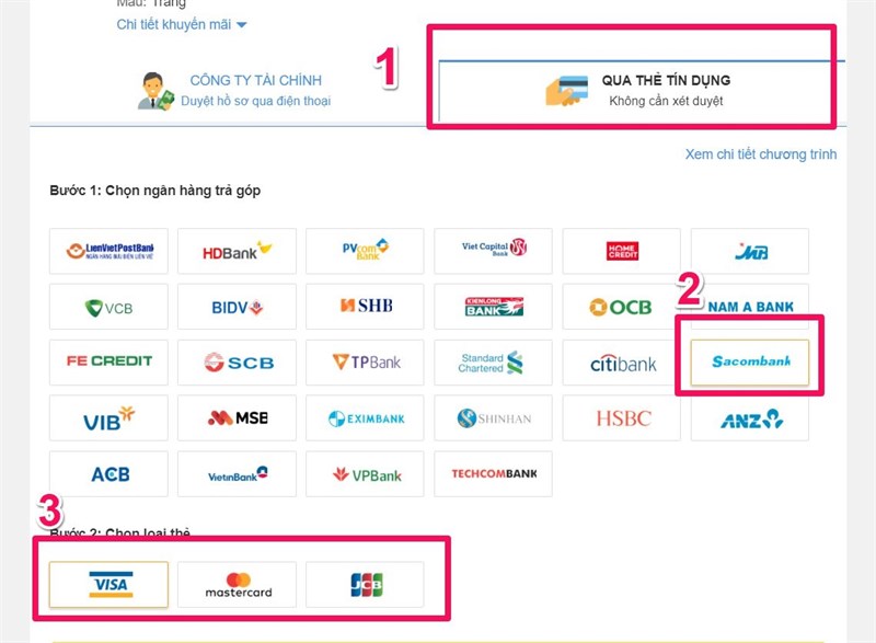 Thanh toán qua thẻ tín dụng Sacombank được hoàn tiền 500.000 đồng Thanh toán qua thẻ tín dụng Sacombank được hoàn tiền 500.000 đồng