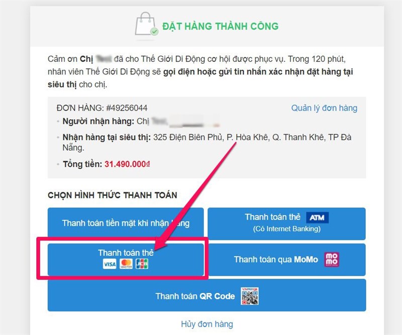 Thanh toán qua thẻ tín dụng Sacombank được hoàn tiền 500.000 đồng Thanh toán qua thẻ tín dụng Sacombank được hoàn tiền 500.000 đồng