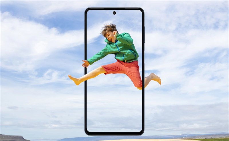 Mặt trước của Samsung Galaxy M52 5G Mặt trước của Samsung Galaxy M52 5G